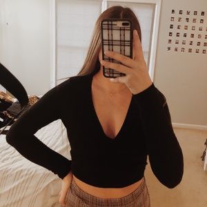 brandy melville wrap top